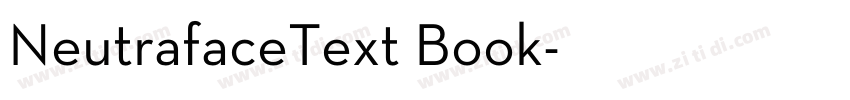 NeutrafaceText Book字体转换